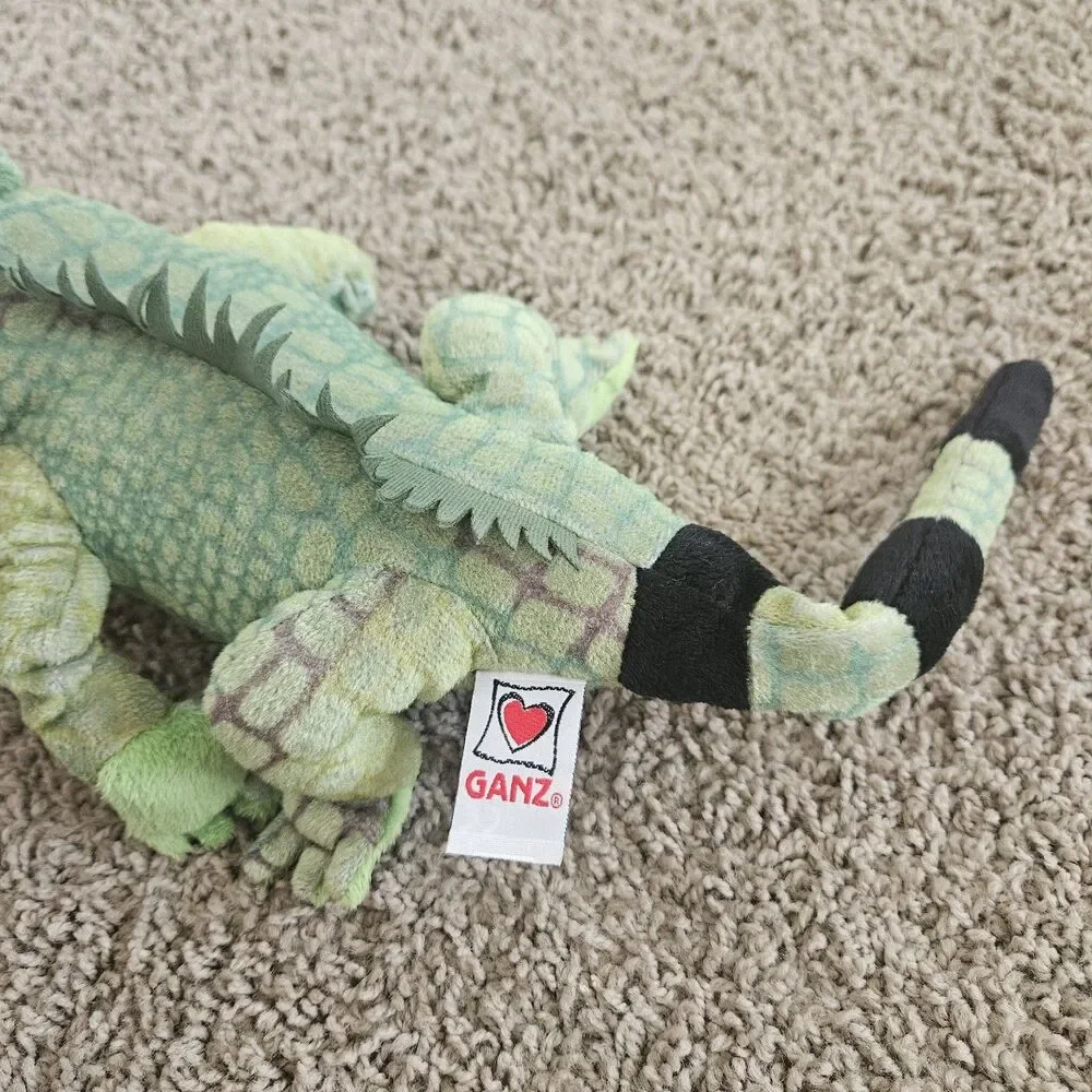 Ganz Webkinz Iguana Plush Stuffed Animal Toy Green